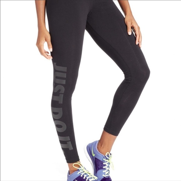 nike leggings with nike down the side